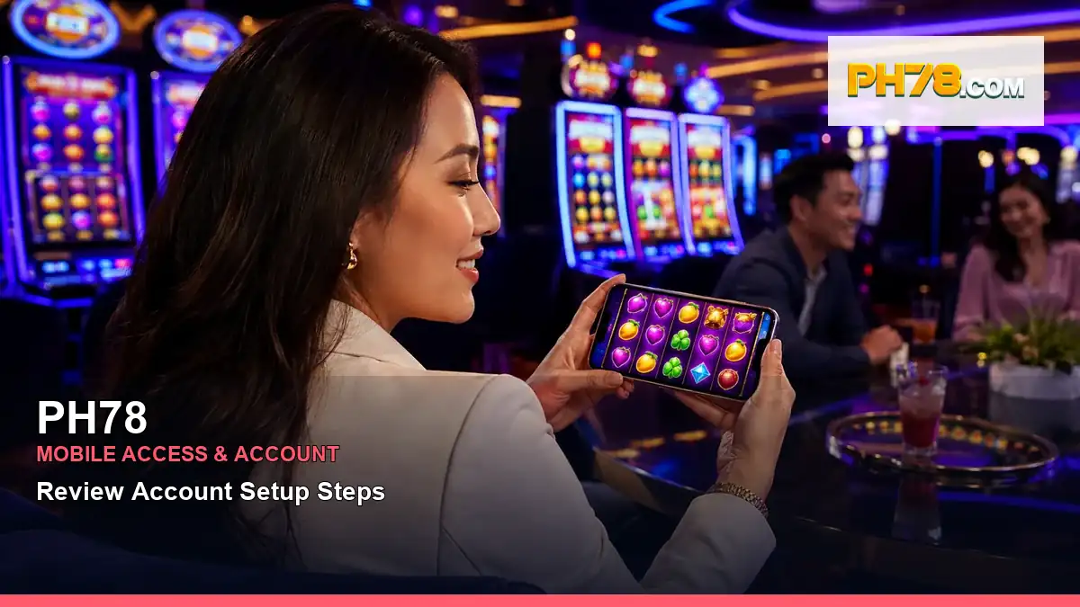 PH78 player account support on mobile in the Philippines